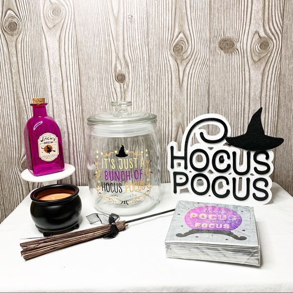 NWT”It’s Just a Bunch of HOCUS POCUS”Candy Jar Set - Picture 7 of 10